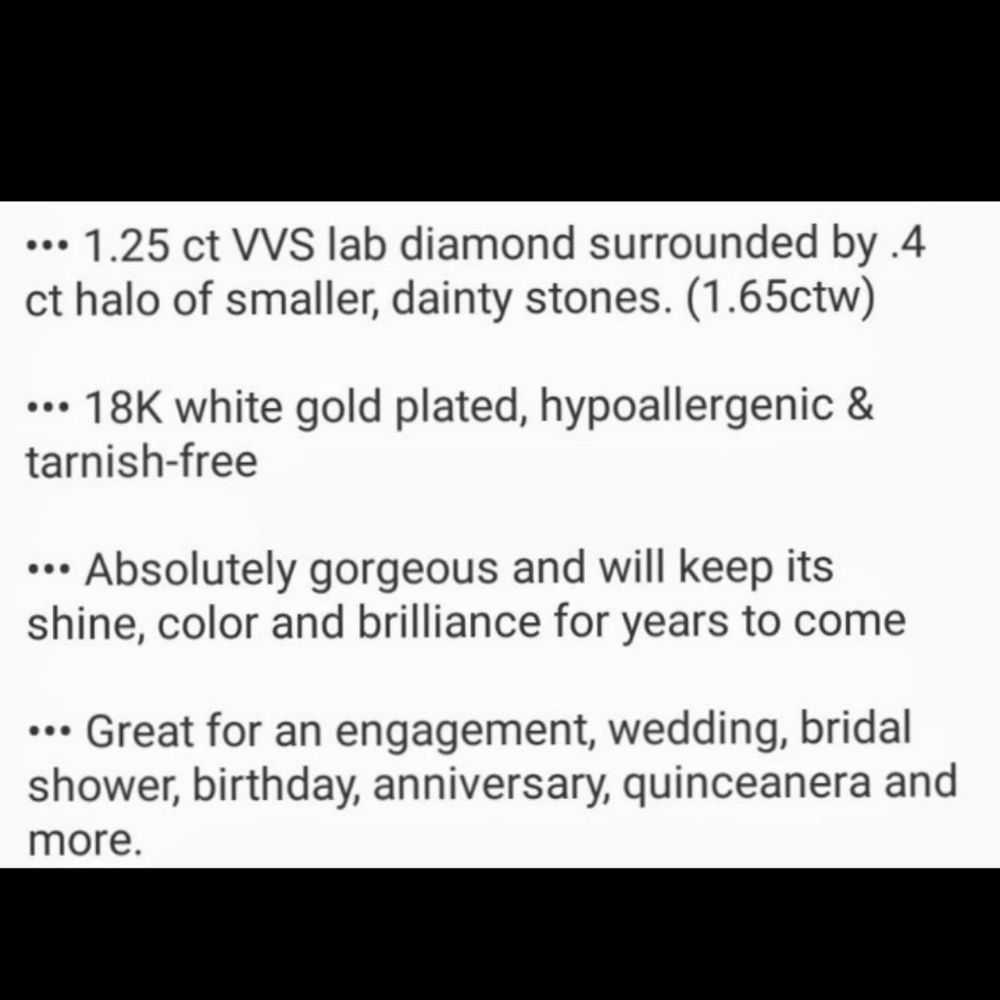 Lab created Diamond ring - Picture 4 of 4